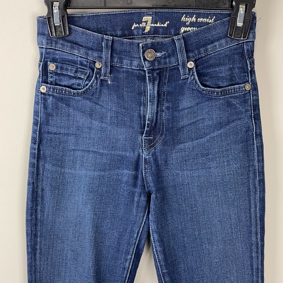 7 FOR ALL MANKIND Gwenevere high waist jeans size 25 - Picture 2 of 7